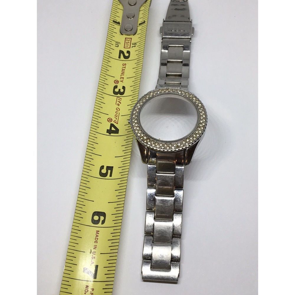 Fossil Watch Parts Stainless Steel Case Links Silver Band Clasp 18mm A839